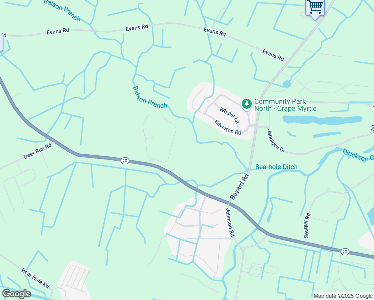 map of restaurants, bars, coffee shops, grocery stores, and more near 36161 Zion Church Road in Frankford