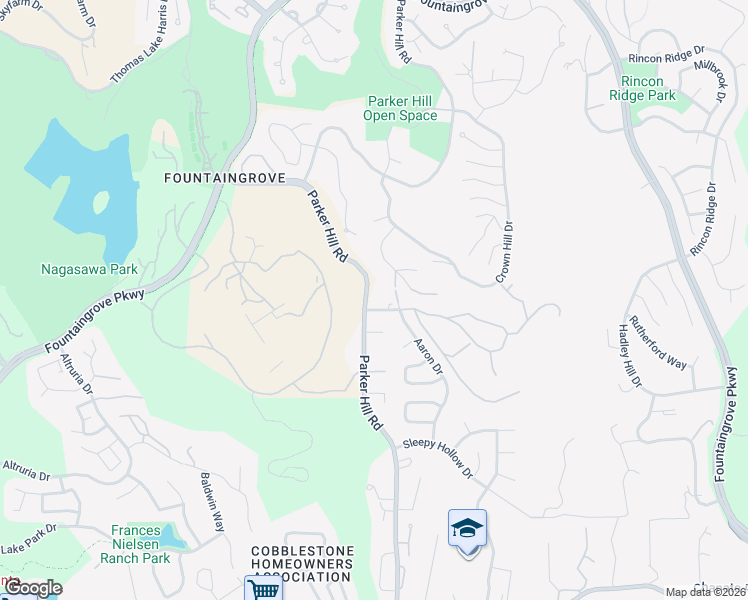 map of restaurants, bars, coffee shops, grocery stores, and more near 3521 Leete Avenue in Santa Rosa