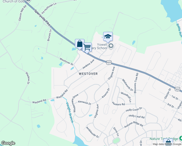 map of restaurants, bars, coffee shops, grocery stores, and more near 408 Lesco Boulevard in Culpeper
