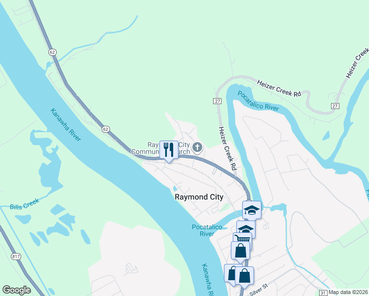map of restaurants, bars, coffee shops, grocery stores, and more near 36 Sigman Road in Red House