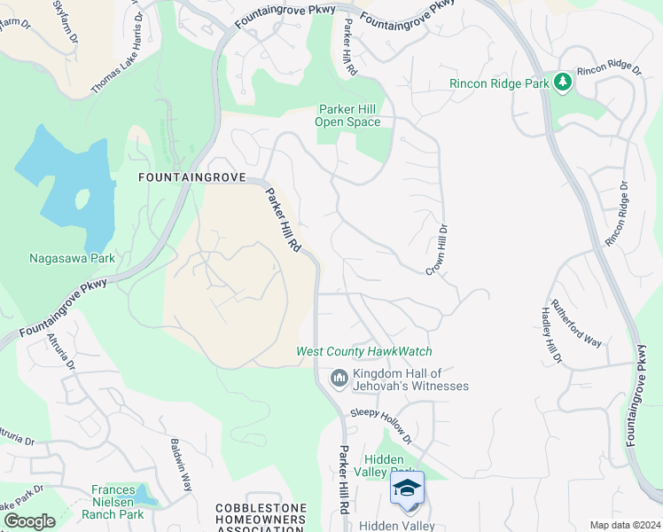 map of restaurants, bars, coffee shops, grocery stores, and more near 3521 Leete Avenue in Santa Rosa