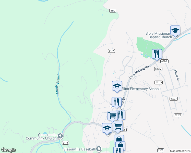 map of restaurants, bars, coffee shops, grocery stores, and more near 601-699 Plantation Road in Charleston