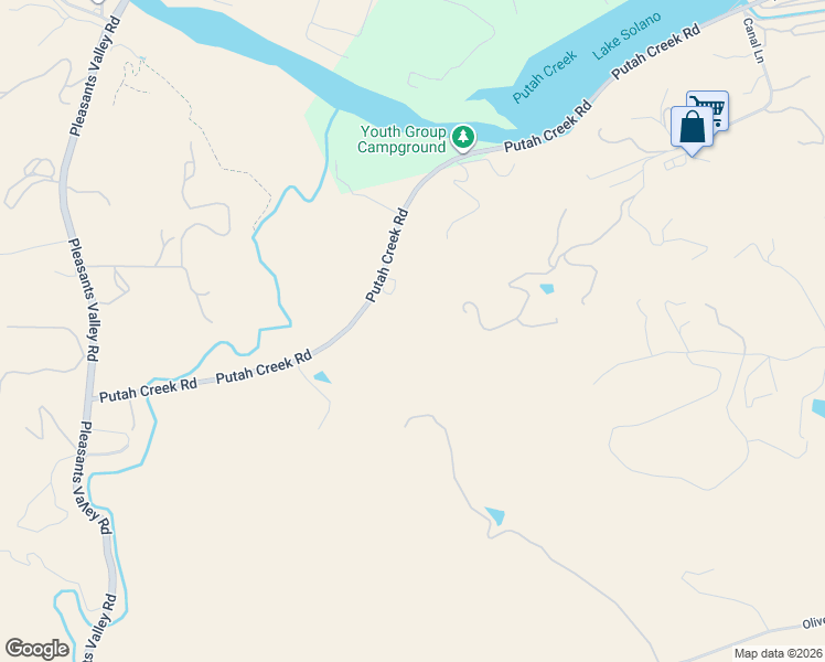 map of restaurants, bars, coffee shops, grocery stores, and more near 3786 Putah Creek Road in Winters