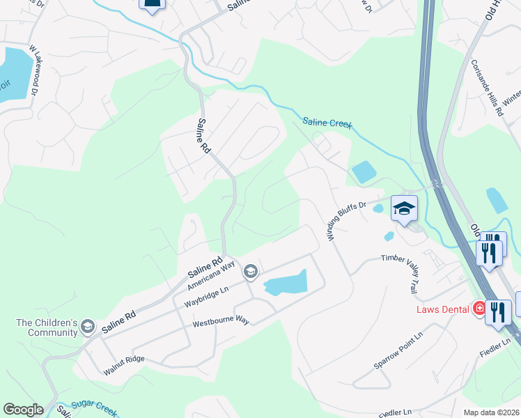 map of restaurants, bars, coffee shops, grocery stores, and more near 1690 Saline Road in Fenton