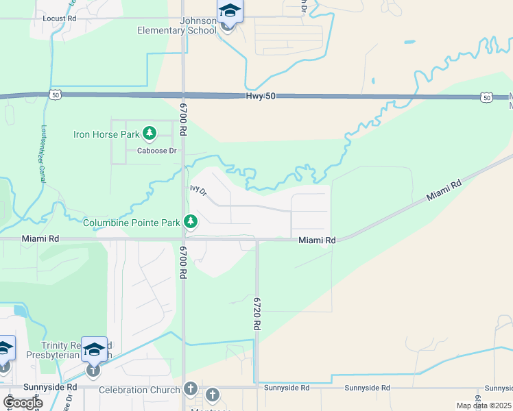 map of restaurants, bars, coffee shops, grocery stores, and more near 3101 Ivy Drive in Montrose