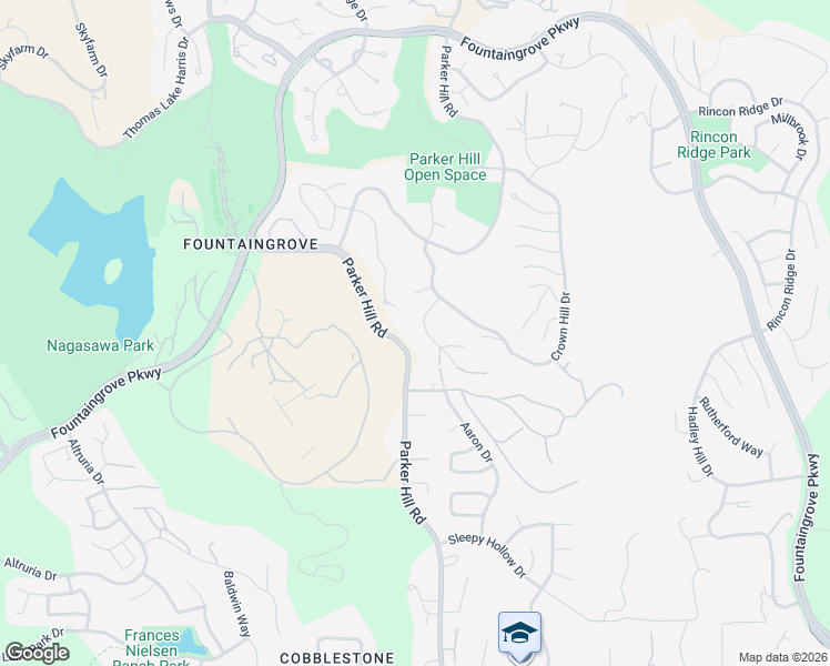 map of restaurants, bars, coffee shops, grocery stores, and more near 3507 Hanover Place in Santa Rosa
