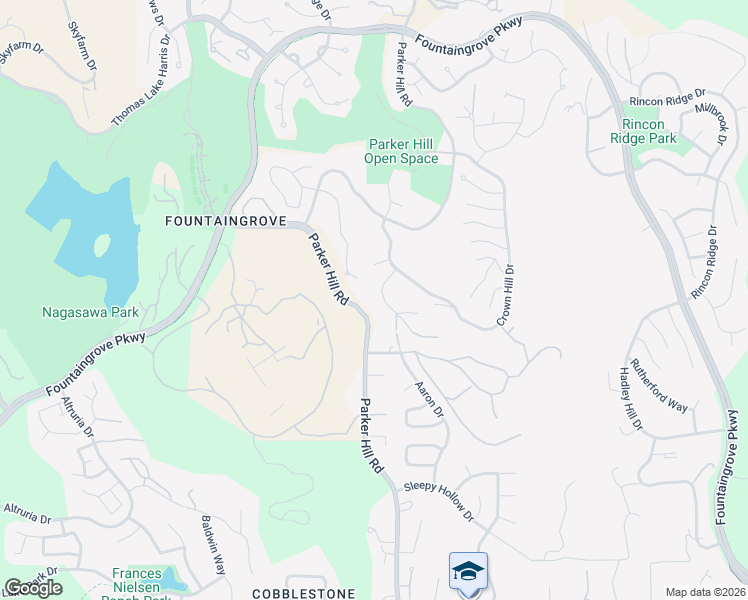 map of restaurants, bars, coffee shops, grocery stores, and more near 3507 Hanover Place in Santa Rosa