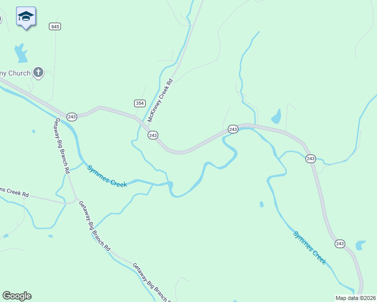 map of restaurants, bars, coffee shops, grocery stores, and more near 13124 Ohio 243 in Chesapeake