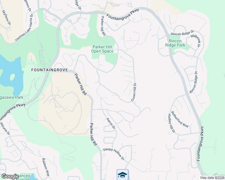 map of restaurants, bars, coffee shops, grocery stores, and more near 3657 Crown Hill Drive in Santa Rosa