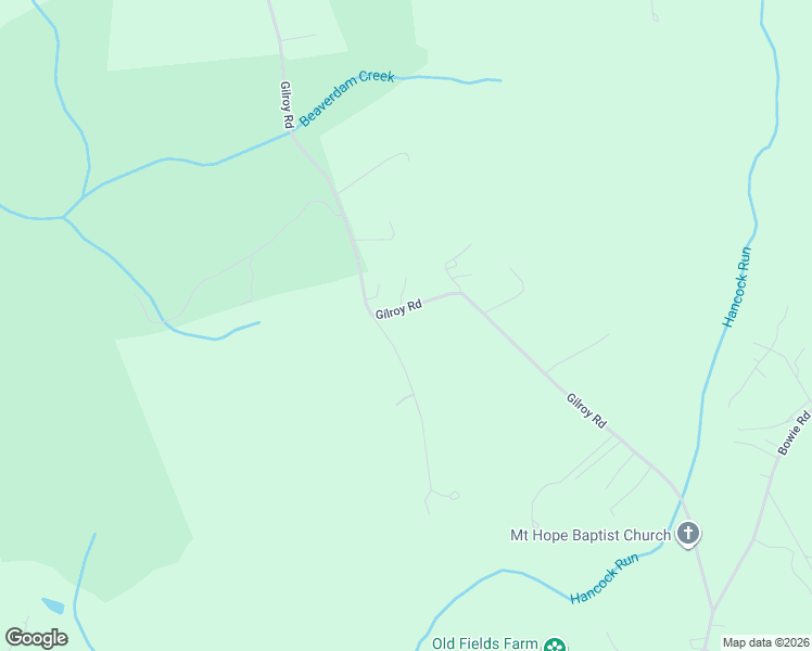 map of restaurants, bars, coffee shops, grocery stores, and more near 8305 Gilroy Road in Nanjemoy