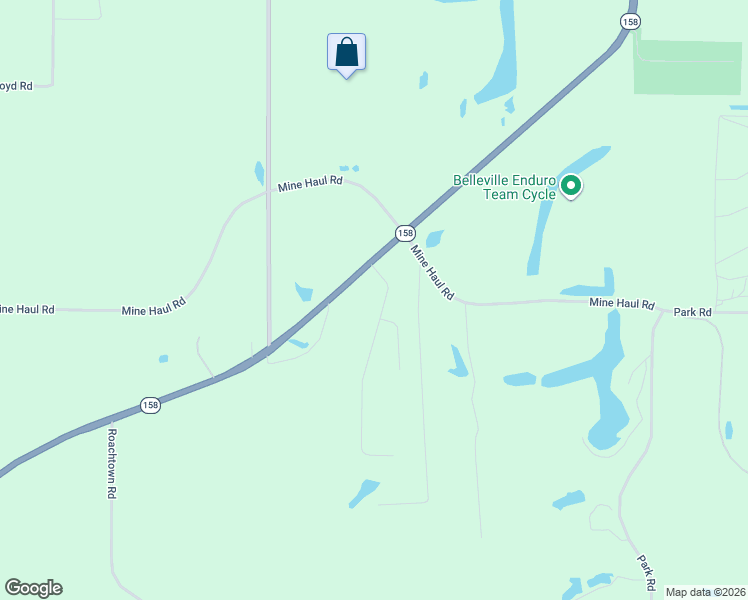 map of restaurants, bars, coffee shops, grocery stores, and more near 111 Wyndrose Drive in Belleville