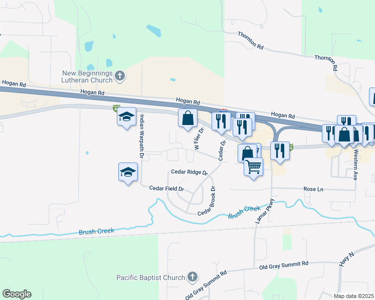 map of restaurants, bars, coffee shops, grocery stores, and more near 314 Ruth Drive in Pacific