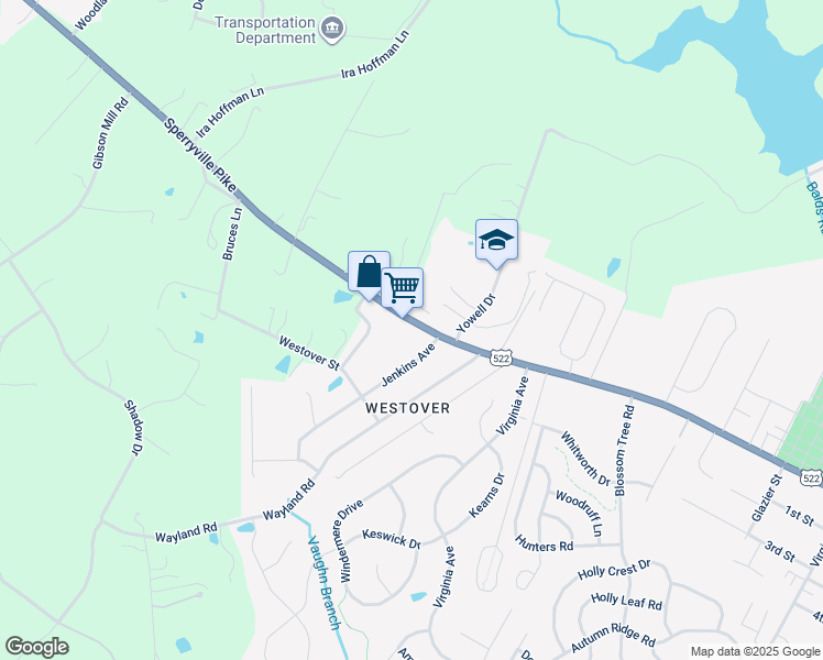 map of restaurants, bars, coffee shops, grocery stores, and more near 1321 Sperryville Pike in Culpeper