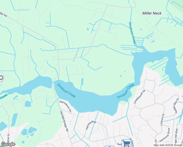 map of restaurants, bars, coffee shops, grocery stores, and more near 36406 Bunting Drive in Frankford