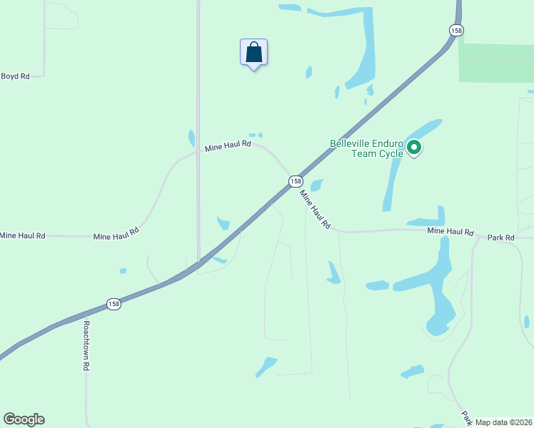 map of restaurants, bars, coffee shops, grocery stores, and more near 111 Wyndrose Drive in Belleville