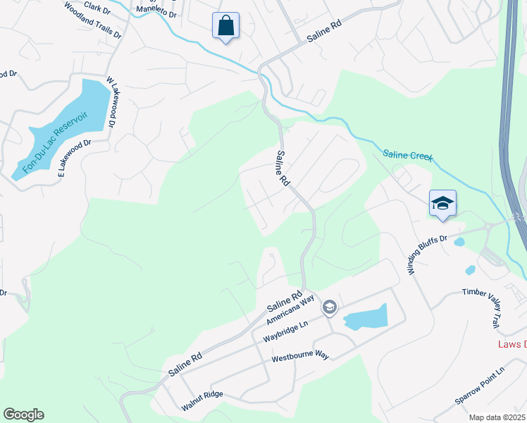 map of restaurants, bars, coffee shops, grocery stores, and more near 822-850 Autumn Trail in Fenton