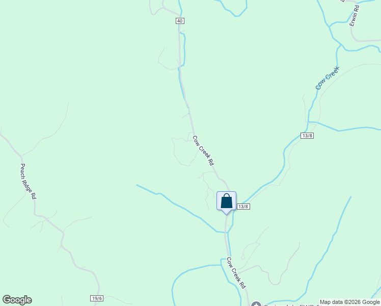 map of restaurants, bars, coffee shops, grocery stores, and more near 2499 Cow Creek Road in Hurricane