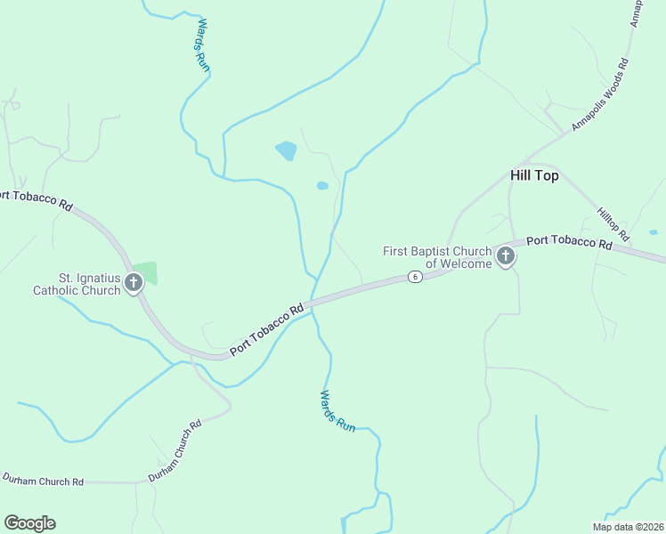 map of restaurants, bars, coffee shops, grocery stores, and more near 8310 Whitman Place in La Plata