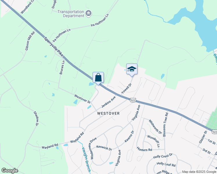 map of restaurants, bars, coffee shops, grocery stores, and more near 1332 Topper Lane in Culpeper