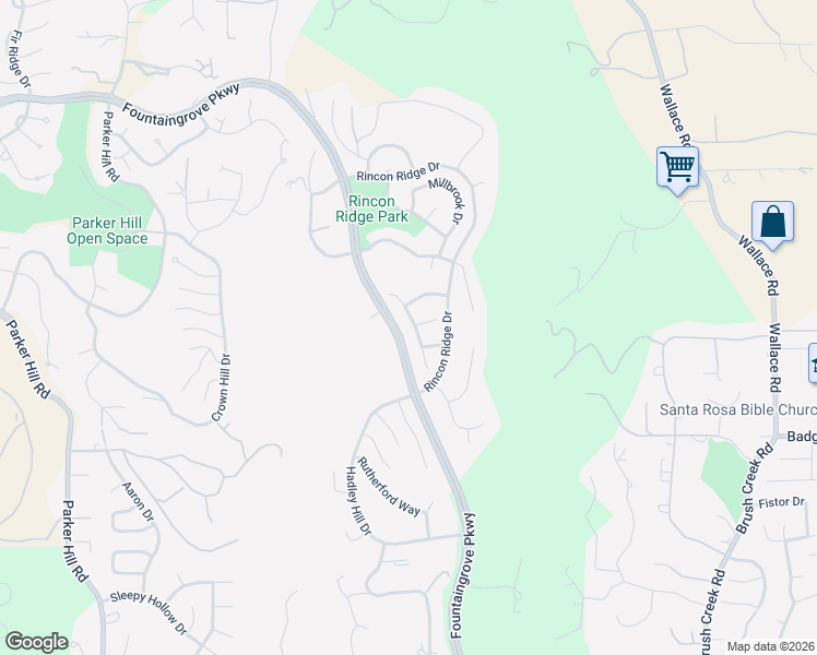 map of restaurants, bars, coffee shops, grocery stores, and more near 3738 Paxton Place in Santa Rosa