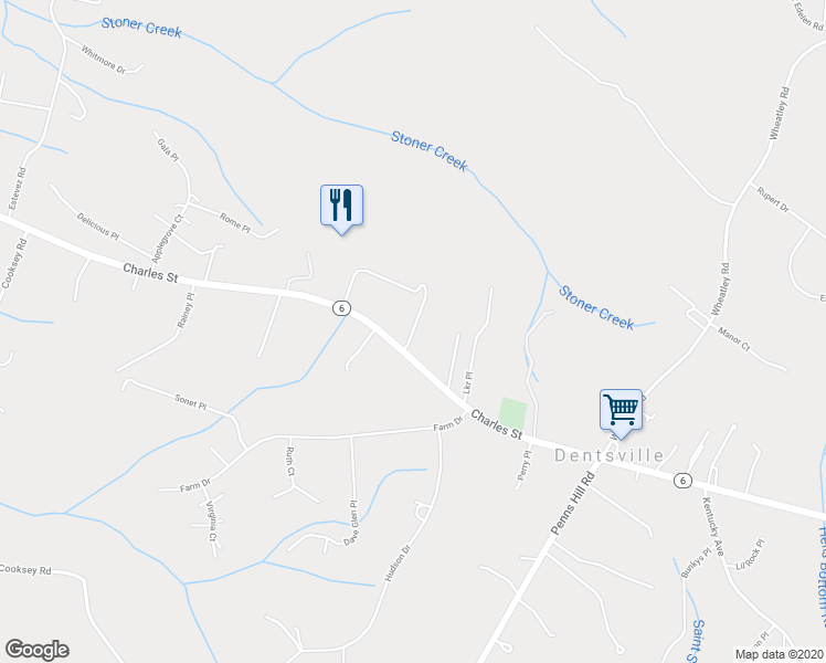 map of restaurants, bars, coffee shops, grocery stores, and more near Lkr Place in La Plata