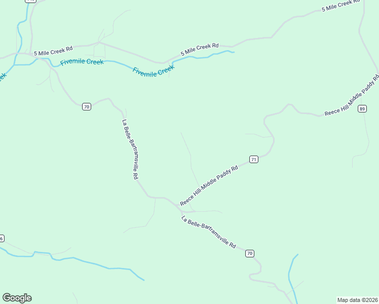 map of restaurants, bars, coffee shops, grocery stores, and more near 166 Pvt Dr 155 in Proctorville