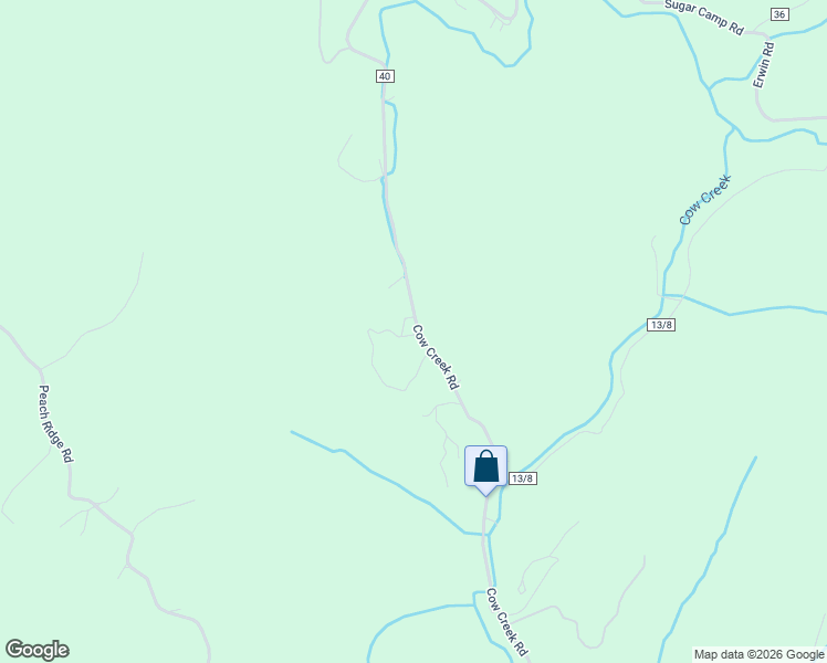 map of restaurants, bars, coffee shops, grocery stores, and more near 2499 Cow Creek Road in Hurricane