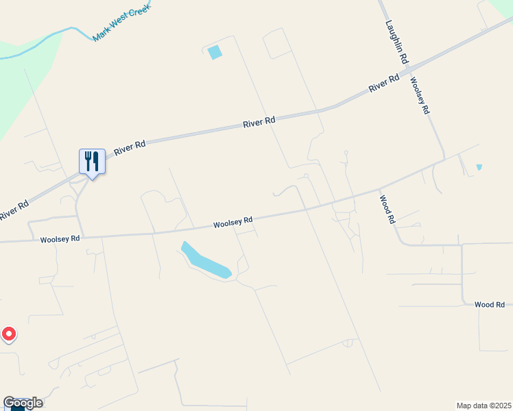 map of restaurants, bars, coffee shops, grocery stores, and more near 2875 Woolsey Road in Windsor