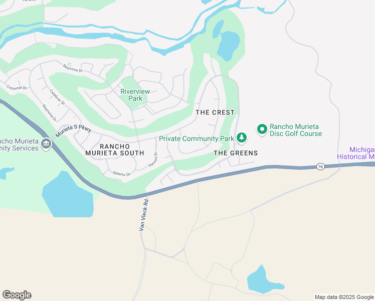 map of restaurants, bars, coffee shops, grocery stores, and more near 7499 Callaway Drive in Rancho Murieta
