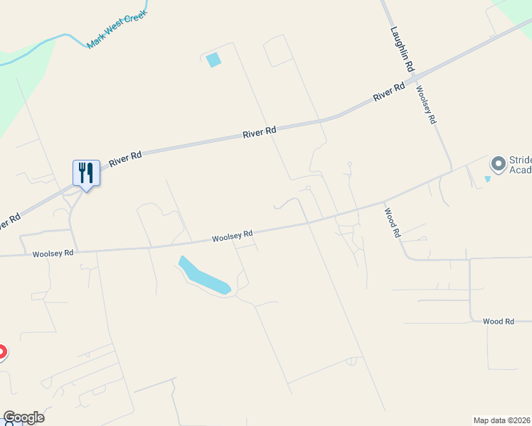 map of restaurants, bars, coffee shops, grocery stores, and more near 2875 Woolsey Rd in Windsor