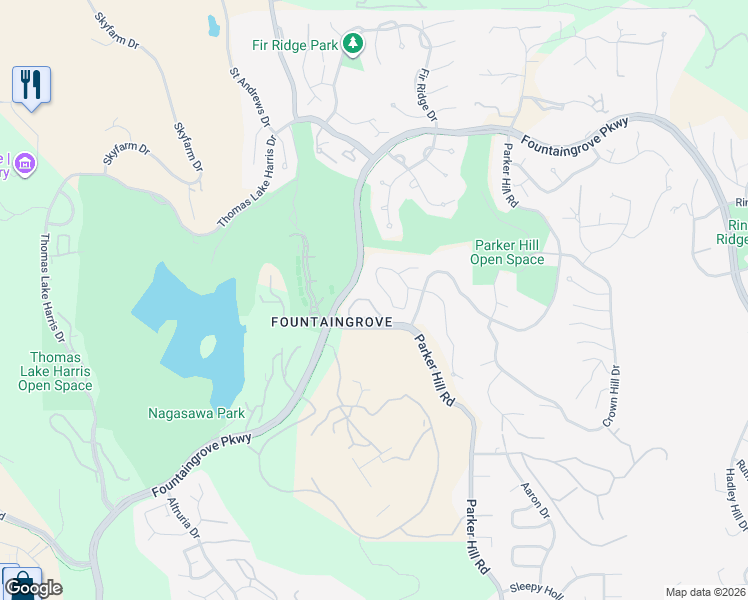map of restaurants, bars, coffee shops, grocery stores, and more near 2073 Stagecoach Road in Santa Rosa
