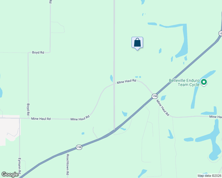 map of restaurants, bars, coffee shops, grocery stores, and more near 5219 Frank Scott Parkway West in Belleville