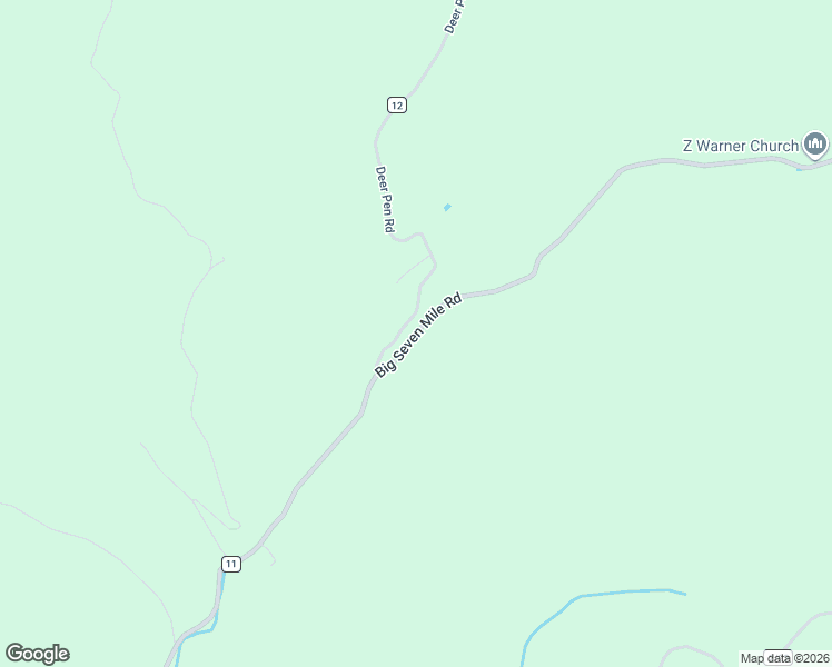 map of restaurants, bars, coffee shops, grocery stores, and more near 7025 Big Seven Mile Road in Cabell