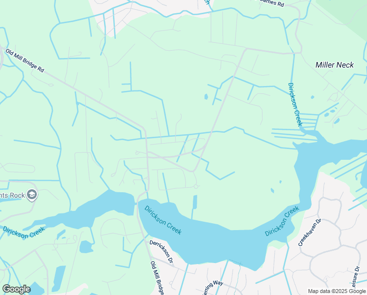 map of restaurants, bars, coffee shops, grocery stores, and more near 36355 Old Mill Bridge Road in Frankford
