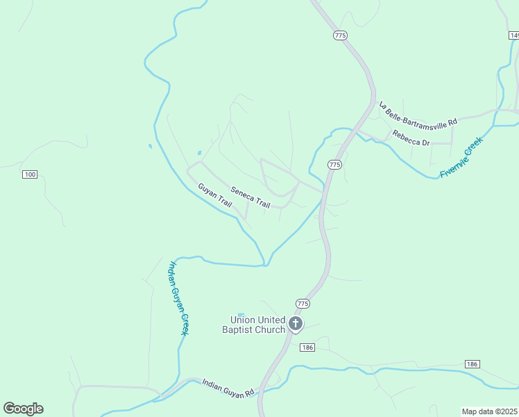 map of restaurants, bars, coffee shops, grocery stores, and more near 232 Township Road 1267 in Proctorville