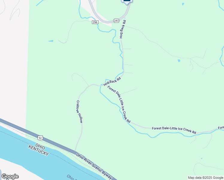 map of restaurants, bars, coffee shops, grocery stores, and more near 96 Township Road 138 in Ironton