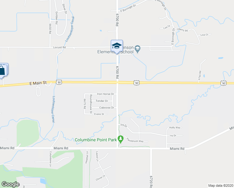 map of restaurants, bars, coffee shops, grocery stores, and more near 14043 6700 Road in Montrose