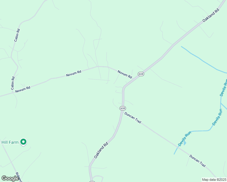 map of restaurants, bars, coffee shops, grocery stores, and more near 15646 Oakland Road in Reva