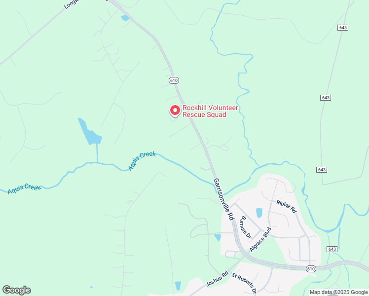 map of restaurants, bars, coffee shops, grocery stores, and more near 1525 Garrisonville Road in Stafford