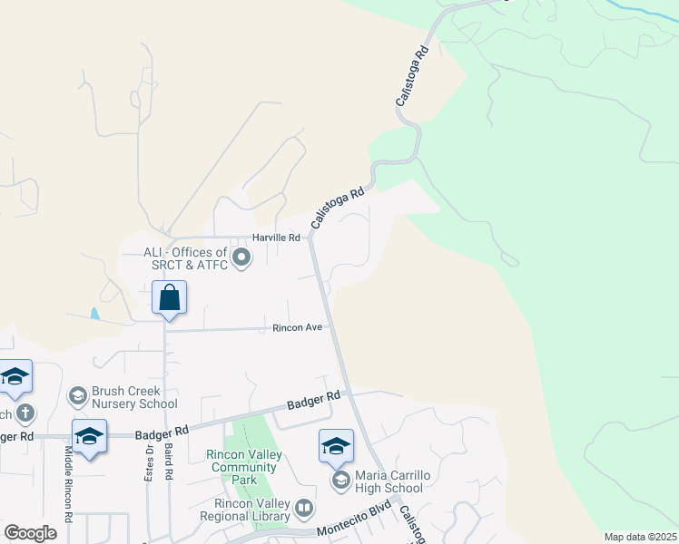 map of restaurants, bars, coffee shops, grocery stores, and more near 5240 Joaquin Drive in Santa Rosa
