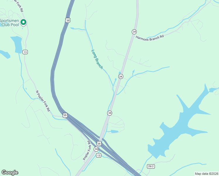 map of restaurants, bars, coffee shops, grocery stores, and more near 57 Longbranch Drive in Winfield
