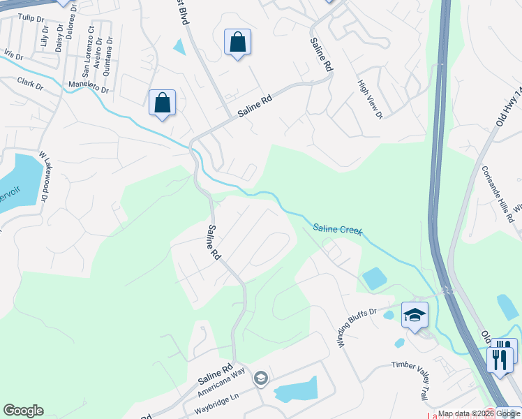 map of restaurants, bars, coffee shops, grocery stores, and more near 750 Boca Chica Drive in Fenton