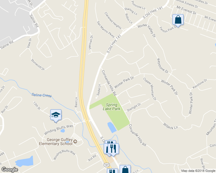 map of restaurants, bars, coffee shops, grocery stores, and more near 707-709 Hannah Court in Fenton