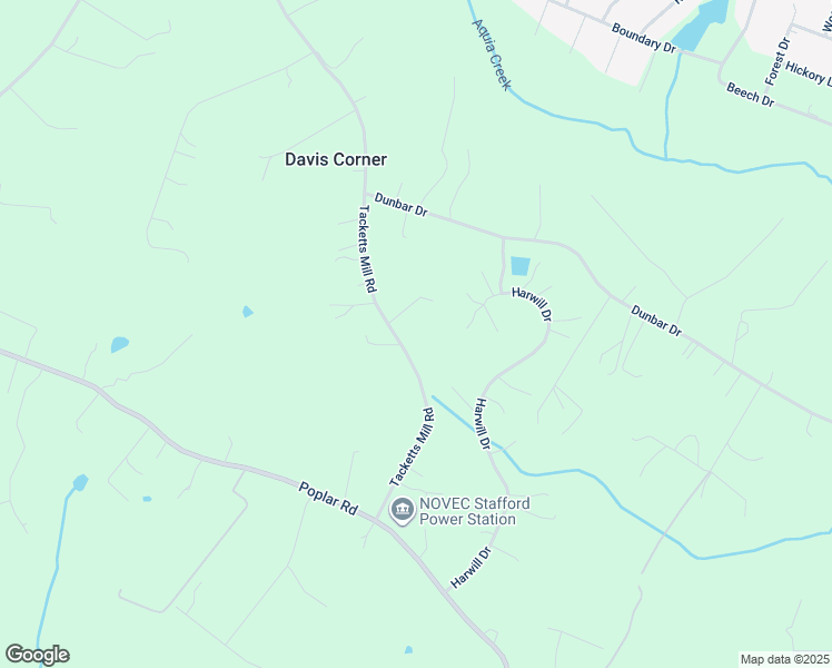 map of restaurants, bars, coffee shops, grocery stores, and more near 108 Tacketts Mill Road in Stafford