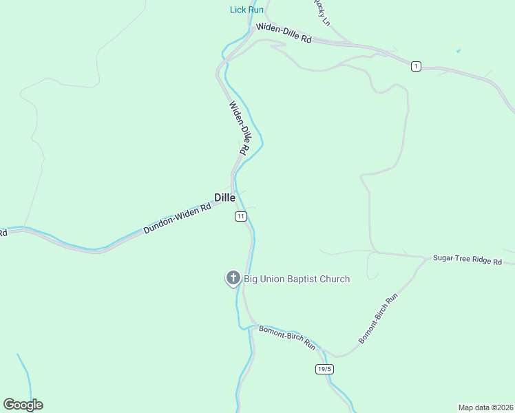 map of restaurants, bars, coffee shops, grocery stores, and more near 4336 Youngs Monument Road in Dille