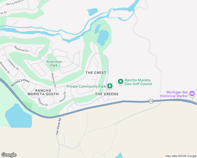 map of restaurants, bars, coffee shops, grocery stores, and more near 7576 Callaway Drive in Rancho Murieta