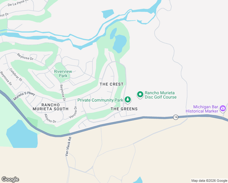 map of restaurants, bars, coffee shops, grocery stores, and more near 7576 Callaway Drive in Rancho Murieta