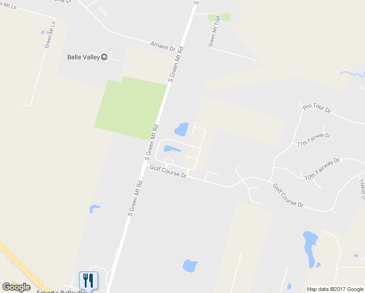 map of restaurants, bars, coffee shops, grocery stores, and more near 1327 Orchard Lakes Circle in Belleville