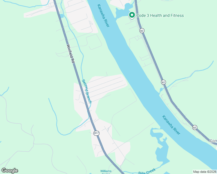 map of restaurants, bars, coffee shops, grocery stores, and more near 214 Rolling Acres Road in Winfield