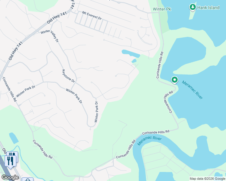 map of restaurants, bars, coffee shops, grocery stores, and more near 32 Keystone Court in Fenton